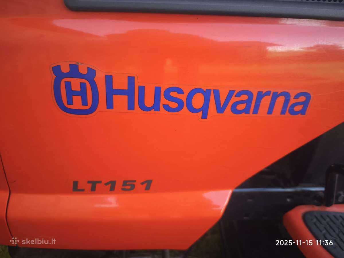 Sodo traktoriukas Husqvarna Lt 151 - nuotraukos Nr. 7