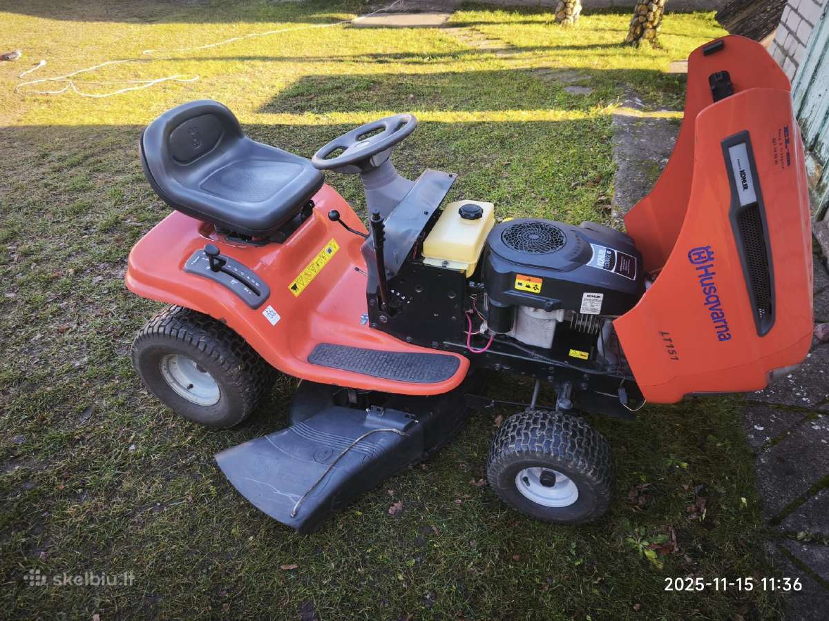 Sodo traktoriukas Husqvarna Lt 151 - nuotraukos Nr. 10