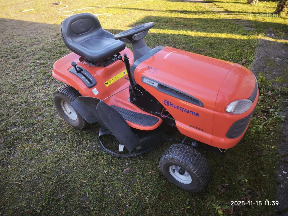Sodo traktoriukas Husqvarna Lt 151 - nuotraukos Nr. 14