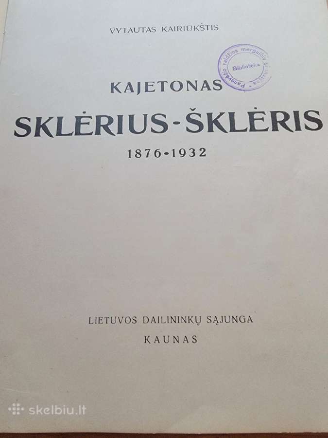 1938 m.leidinys apie dailininką Kajetoną Sklėrių - nuotraukos Nr. 2