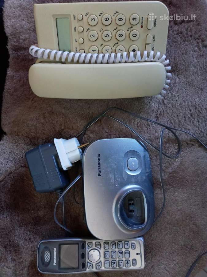 Fiksuoto ryšio tel. Parduodu 2 laidinius telefonus