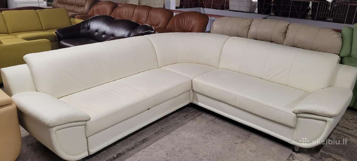 Odiniai Baldai kampas sofa lova komplektas - nuotraukos Nr. 5