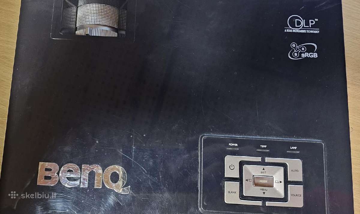 Projektorius Benq Mp720, su dėklu - nuotraukos Nr. 3