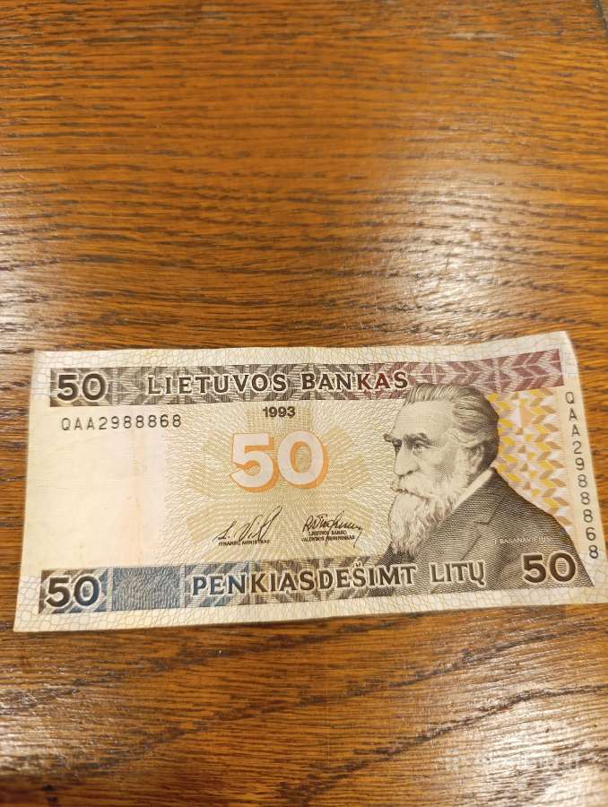 50 litų banknotas