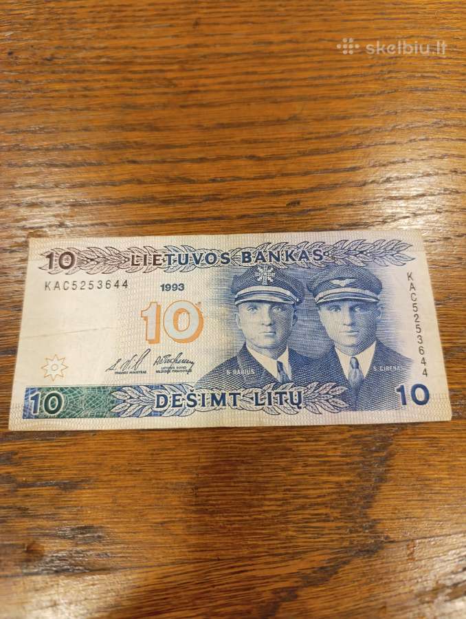 10 litų banknotas