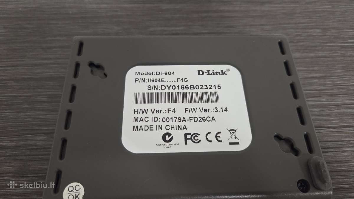 Routeris D-link Di-604 - nuotraukos Nr. 3