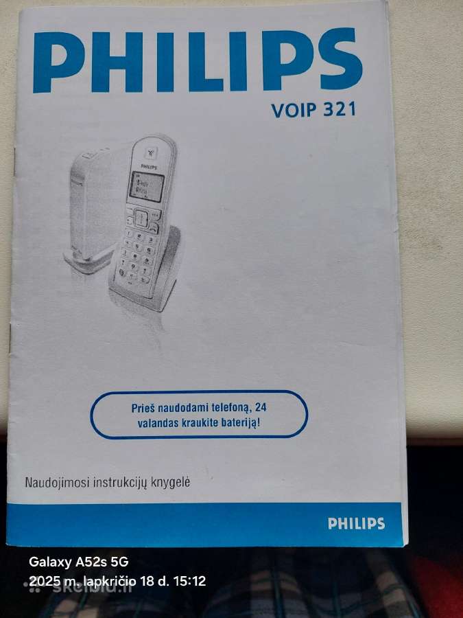 Laidinis Skype+dect telefonas