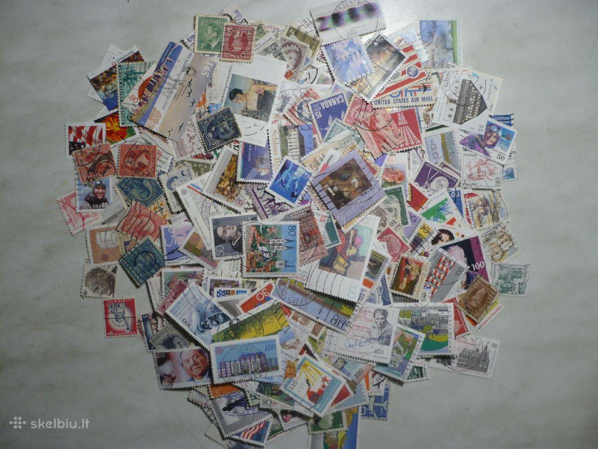 Skirtingu pašto ženklu rinkinys Nr29 , viso500 vnt - nuotraukos Nr. 2