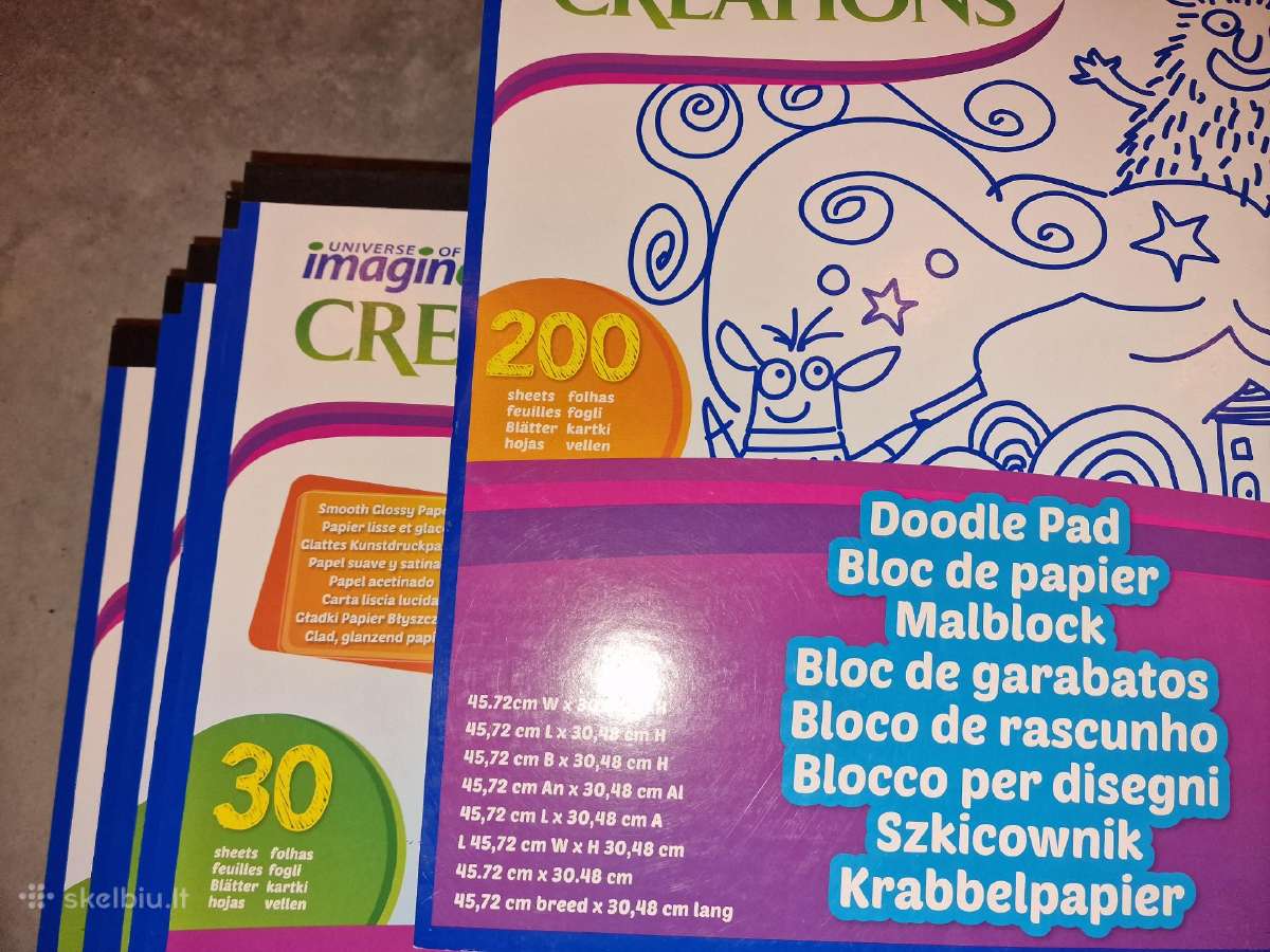 Piešimo bloknotų rinkinys 16 vnt.