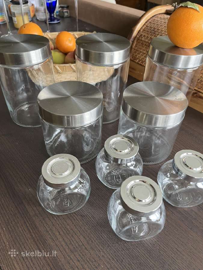 Indai biriems produktams 9 vnt ir 4 taures sampanu