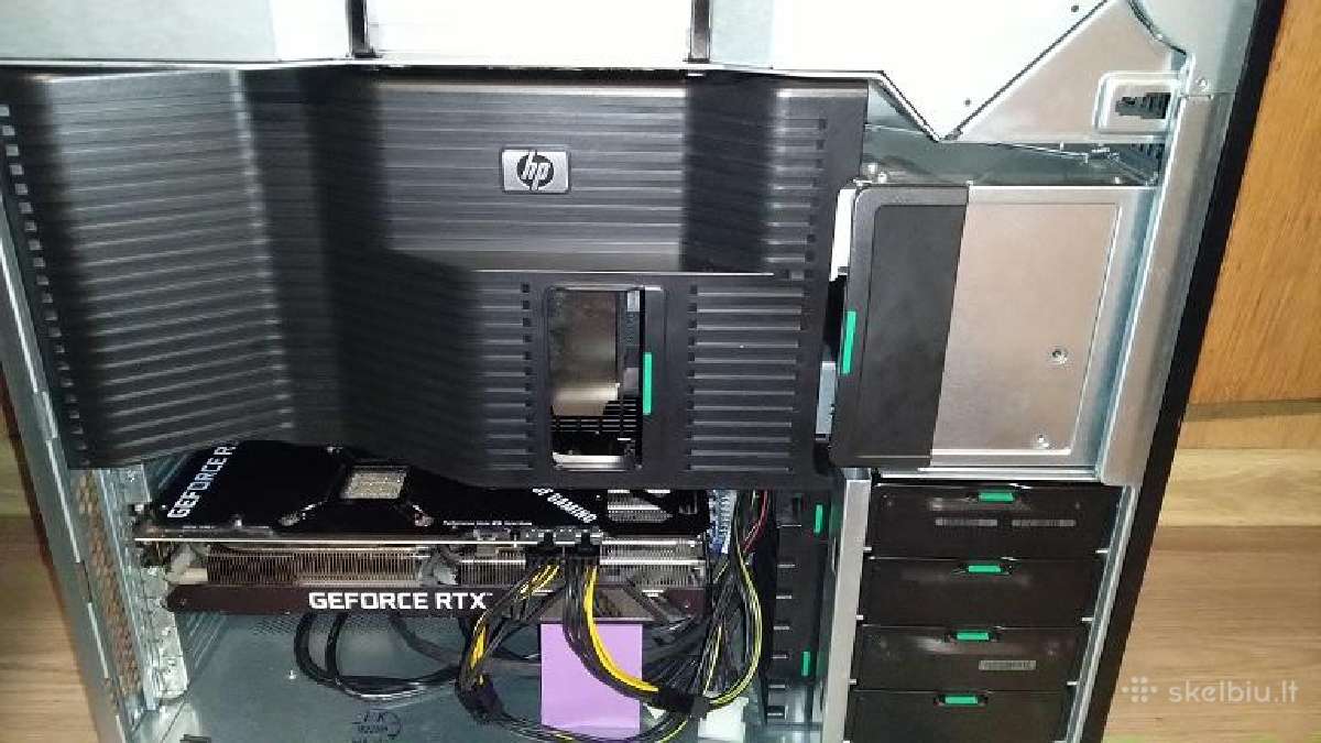 Hp Z800 Workstation, 2x Xeon, 3080 12gb, 90gb RAM - nuotraukos Nr. 3