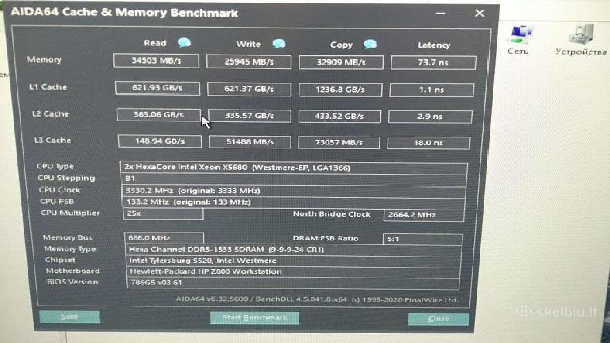 Hp Z800 Workstation, 2x Xeon, 3080 12gb, 90gb RAM - nuotraukos Nr. 9