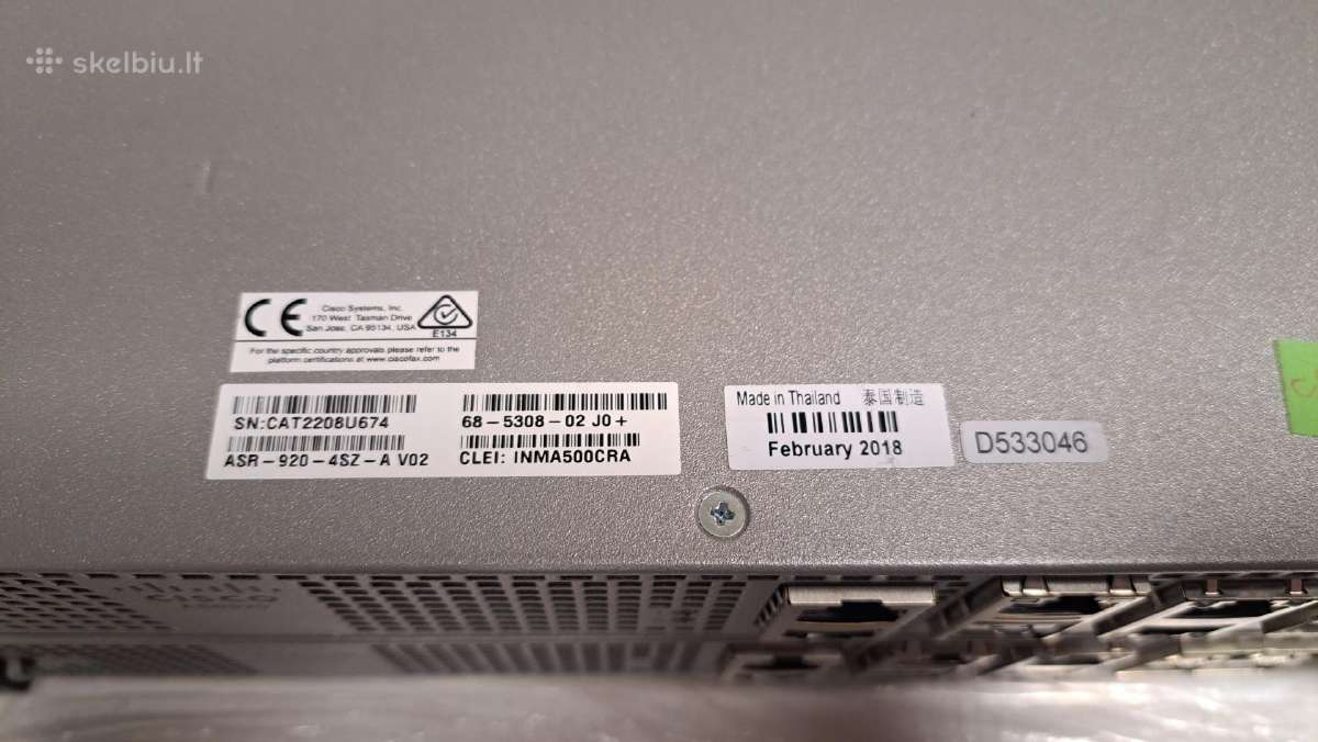 Cisco Asr920 router - nuotraukos Nr. 4