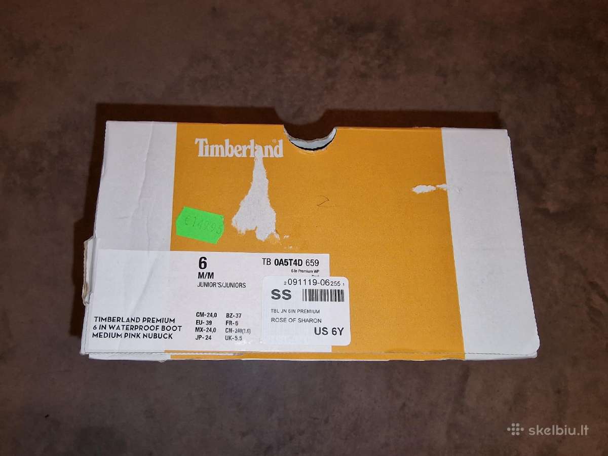 Timberland Premium Waterproof batai – rožiniai 39d - nuotraukos Nr. 7