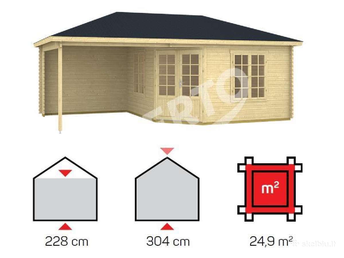 Sodo namelis Sicilia 25m2 surenkamas