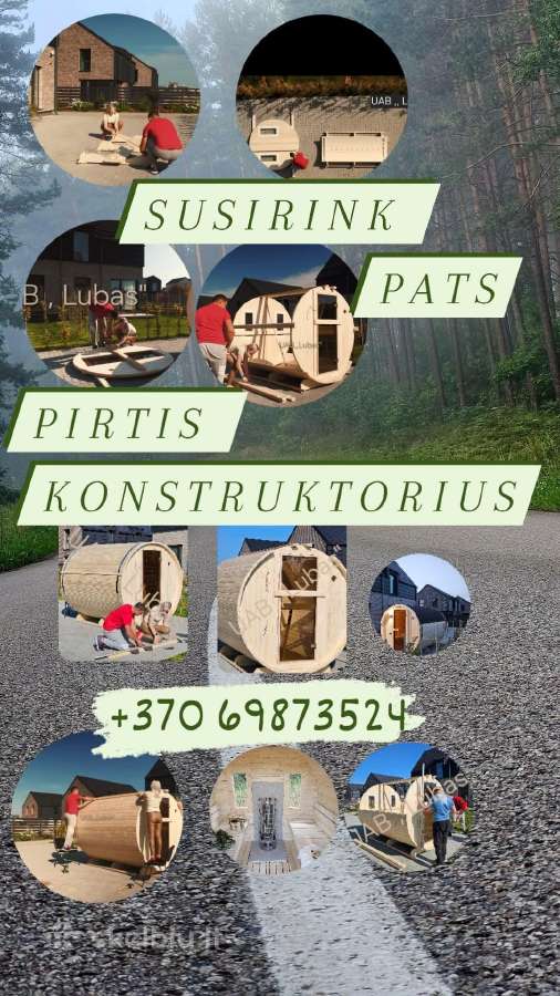 Pirtys karkasinės,elipsė, bačkos,sauna,kvadro,igl - nuotraukos Nr. 14