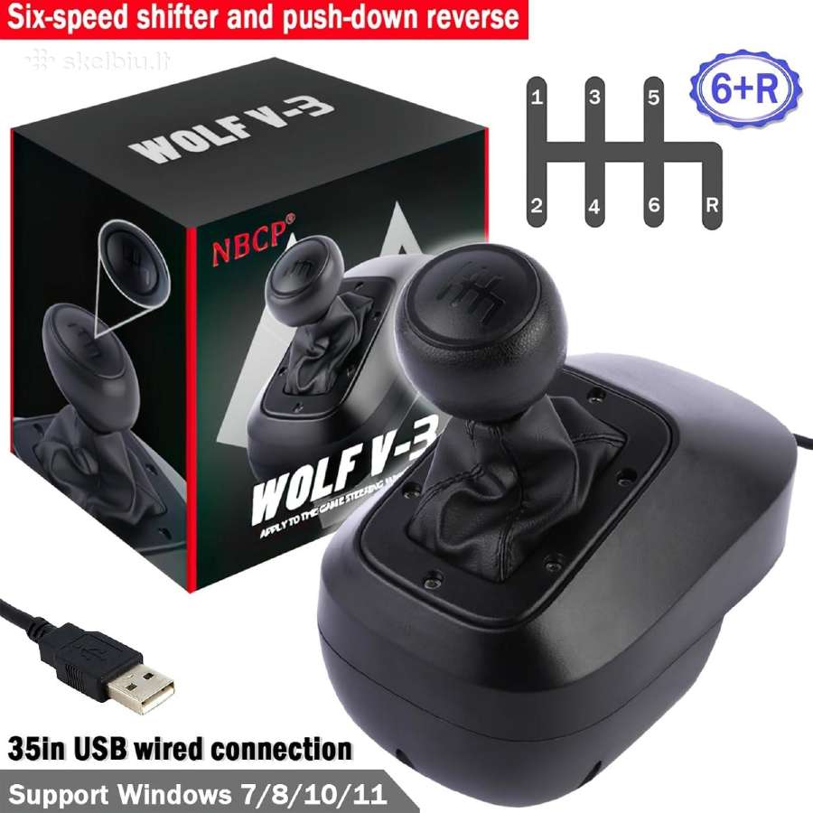 H shifteris bėgių pavarų svirtis Wolf v3 shifter - nuotraukos Nr. 5