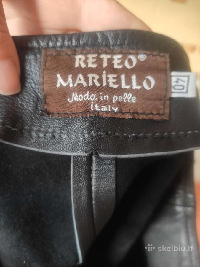 Natūralios odos itališkas sijonas Reteo Mariello - nuotraukos Nr. 2
