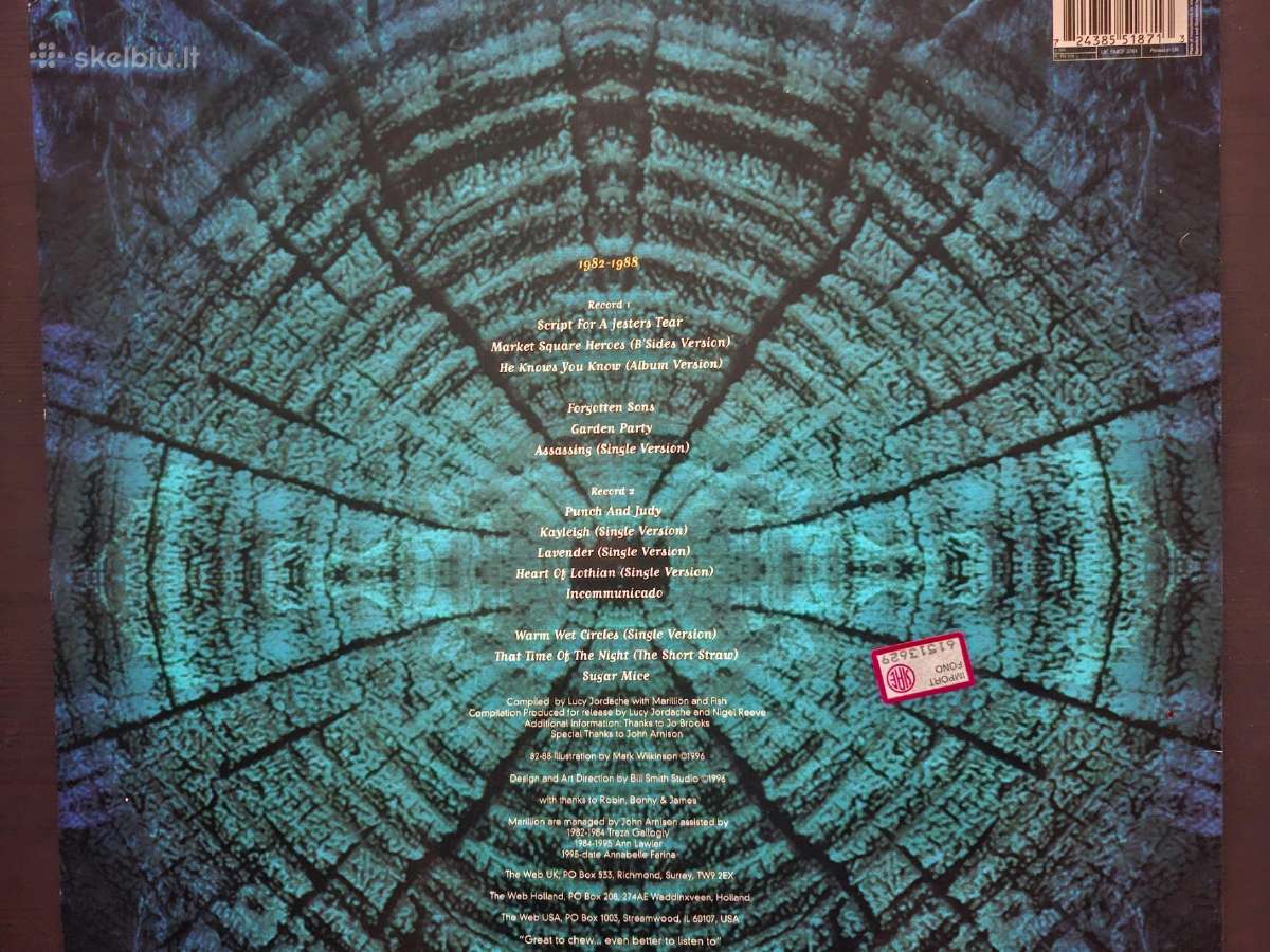 Marillion 1997 “The Best Of Both Worlds 1982-1988 - nuotraukos Nr. 2