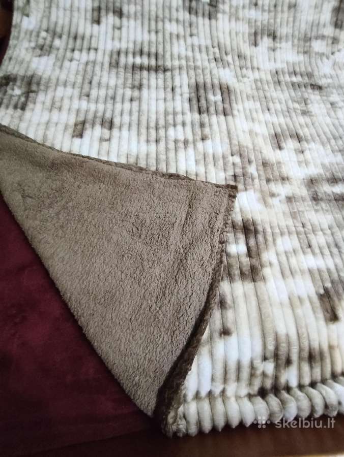 Antklodė pledas dvipusis 200x220 nauja - nuotraukos Nr. 4