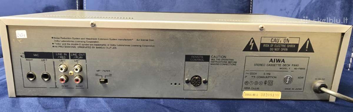 Aiwa F-990 - nuotraukos Nr. 6