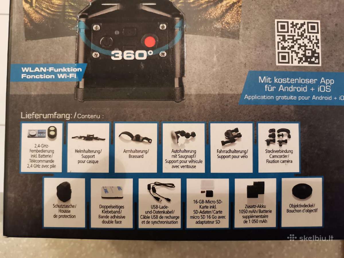 Camcorder video registratorius, apžvalga 360 - nuotraukos Nr. 2