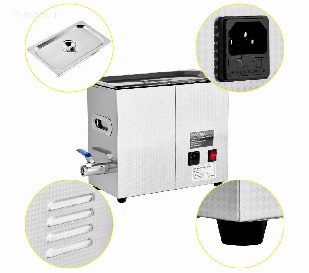 Ultragarsinė vonelė 230w 6.5l - nuotraukos Nr. 5