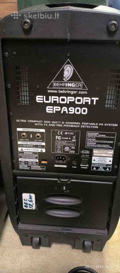 Behringer europort epa900 - nuotraukos Nr. 5