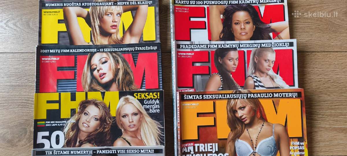 Fhm žurnalai vyrams ir sieniniai kalendoriai