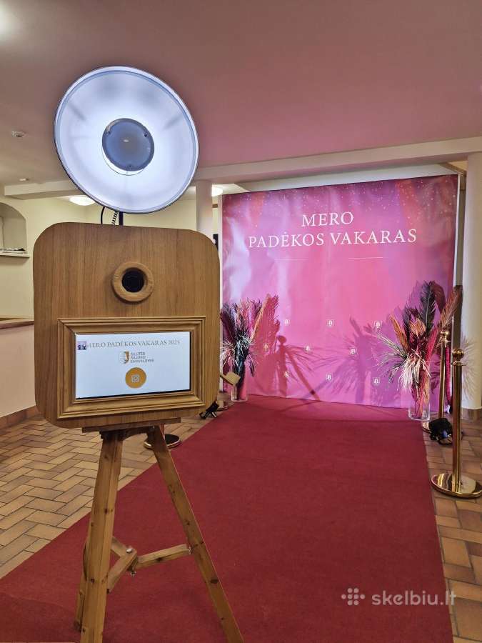 Foto būdelės / 360 video platformos nuoma