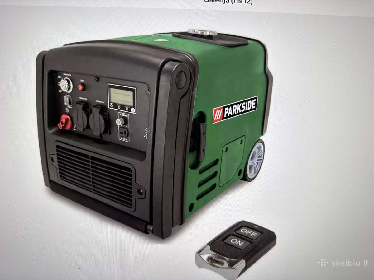 Inverterinis generatorius Parkside pise 3400 A1 su