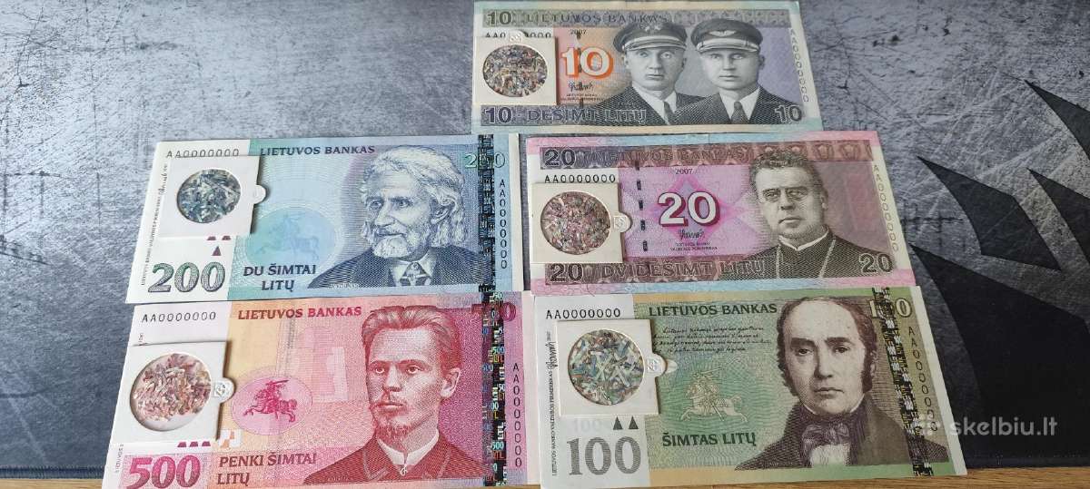 Lietuvos banko sunaikinti litų banknotai - nuotraukos Nr. 2