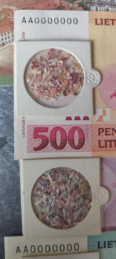 Lietuvos banko sunaikinti litų banknotai - nuotraukos Nr. 5