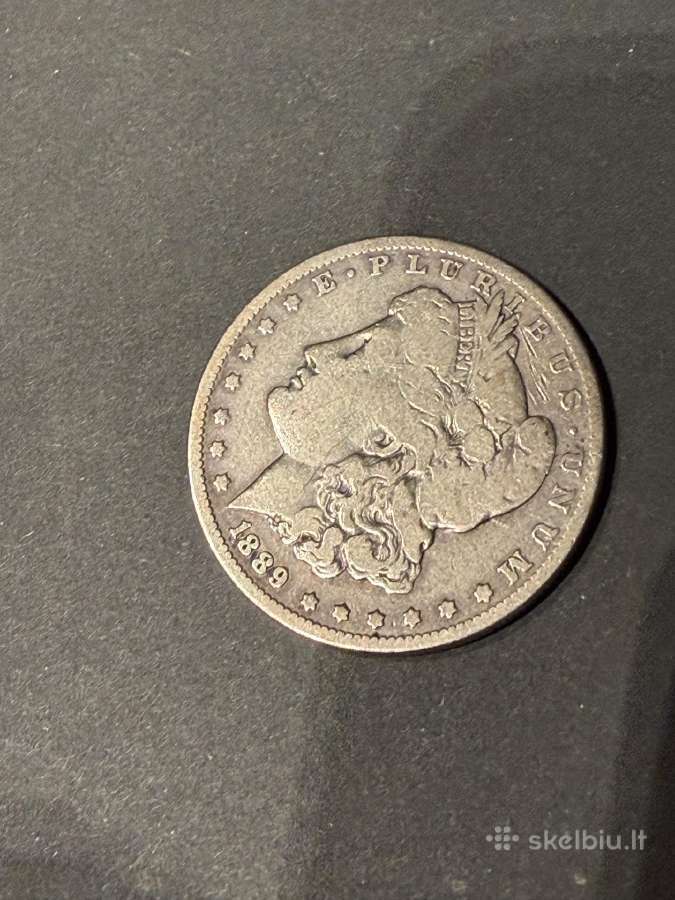 Morgano doleris 1 sidabrinis 1888 metai - nuotraukos Nr. 2