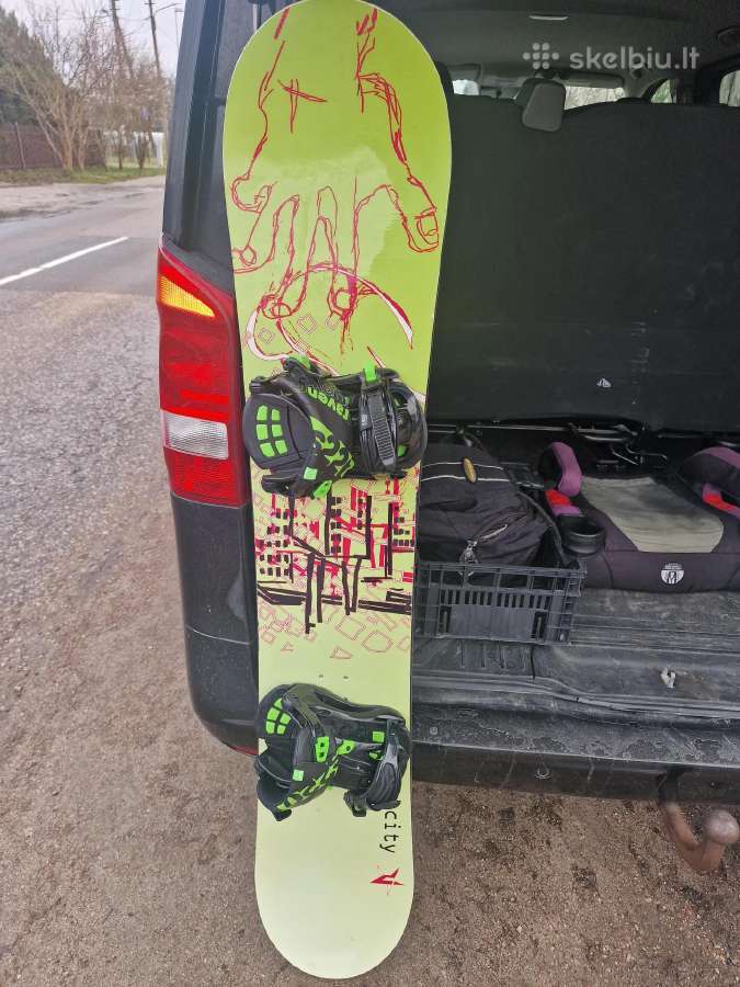Snowboard Atlantis su Rossignol apkaustais 140-160 - nuotraukos Nr. 2