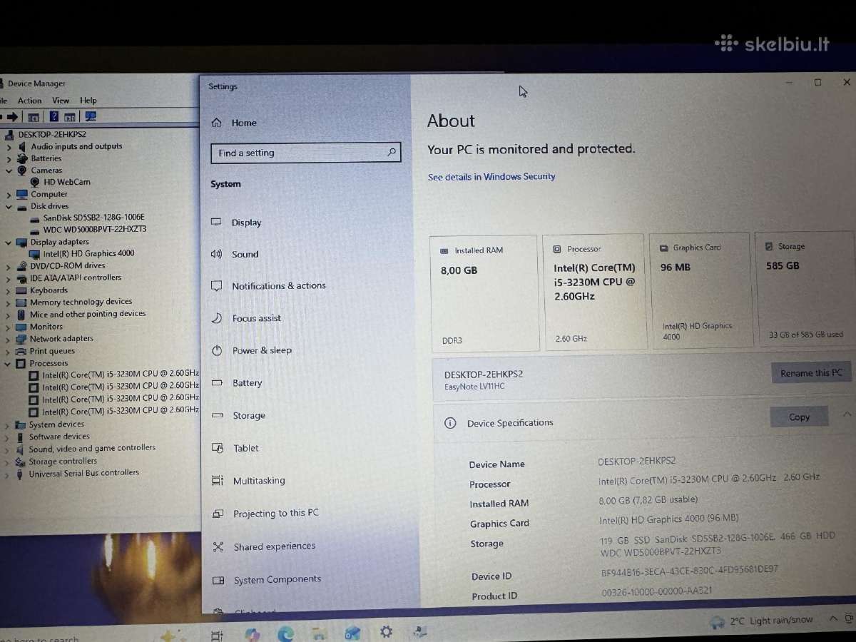Acer Pb Lv11 dideliu ekranu - nuotraukos Nr. 4