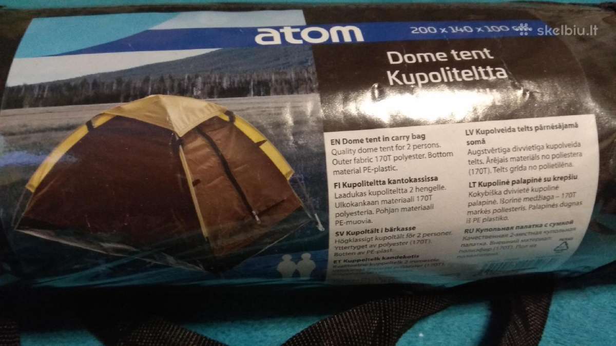 Nauja Suomiška Dvivietė Palapinė Atom