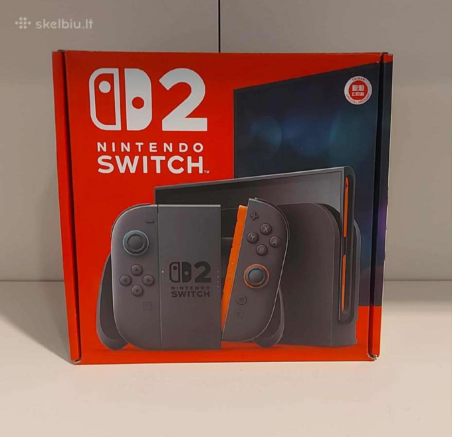 Nintendo Switch 2 žaidimų konsolė su garantija