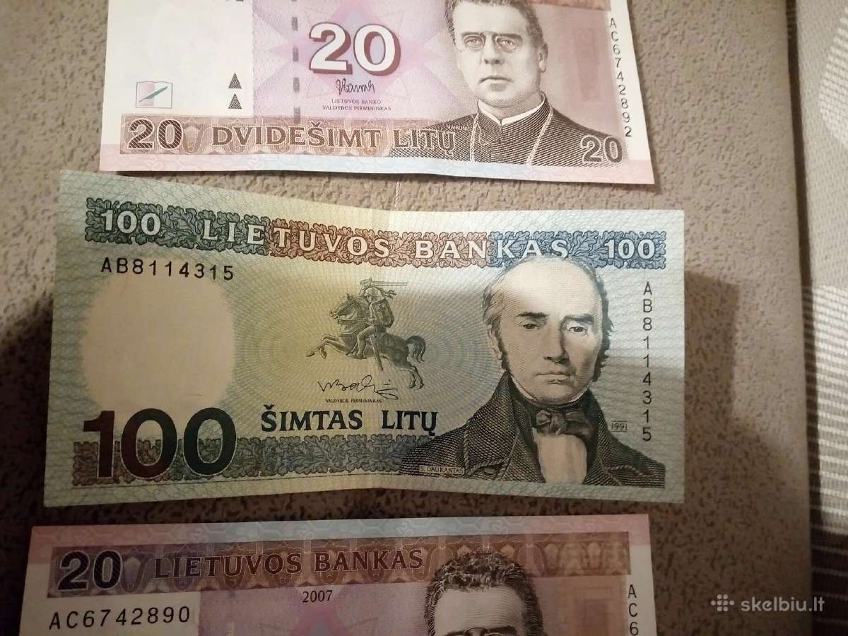 Gražūs banknotai 1991 2001 - nuotraukos Nr. 5