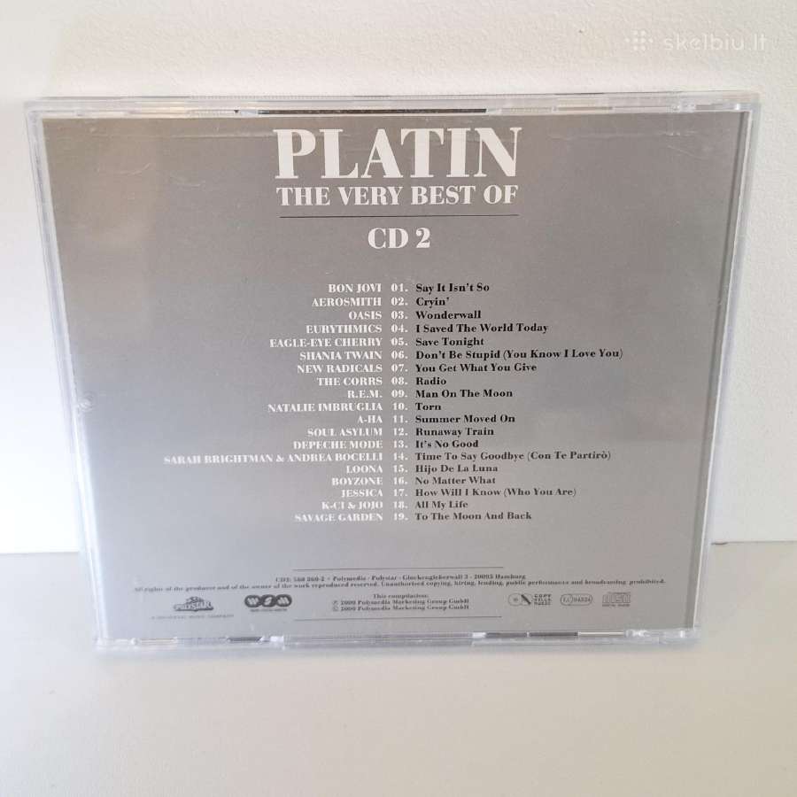 Platin The Very Best Of Cd2 (CD, rinkinys) - nuotraukos Nr. 2