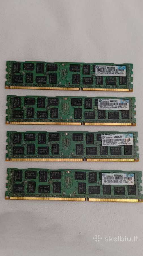 RAM Elpida 8gb 2rx4 Pc3-10600r-9-10-e2 - nuotraukos Nr. 3
