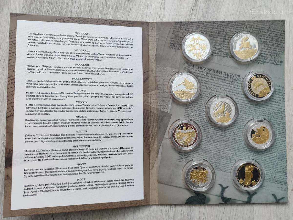 Medalių rinkinys Lietuvos istorijos įvykiai - nuotraukos Nr. 4