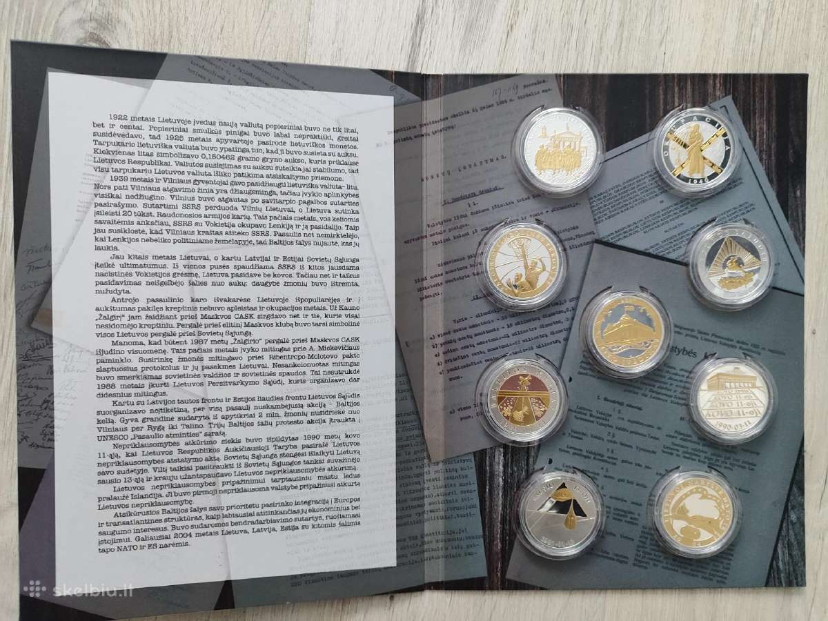 Medalių rinkinys Lietuvos istorijos įvykiai - nuotraukos Nr. 5