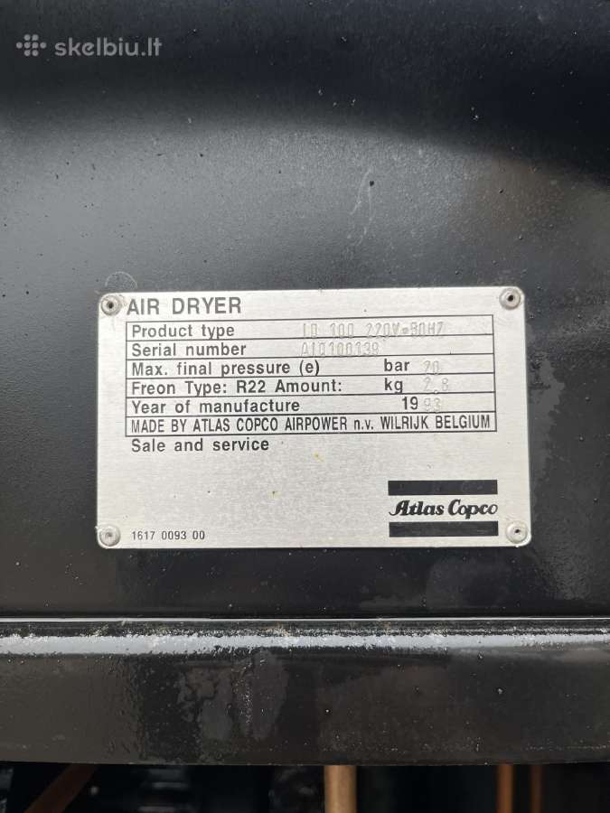 Atlas copco 37kw sraigtinis kompresorius - nuotraukos Nr. 8