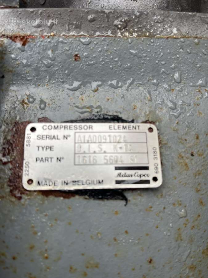 Atlas copco 37kw sraigtinis kompresorius - nuotraukos Nr. 9
