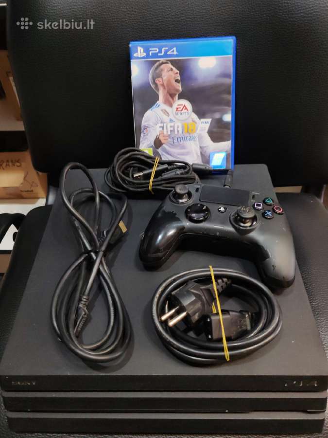 Playstation Ps4 Pro 1tb 7216b pultelis fifa Nba - nuotraukos Nr. 3