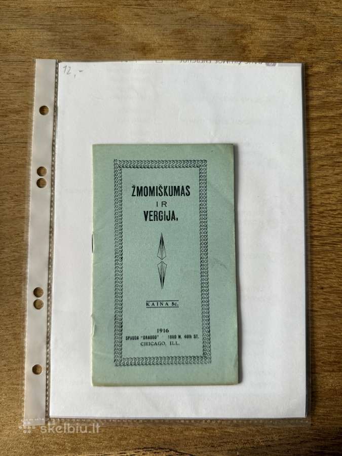 Žmomiškumas ir vergija 1916
