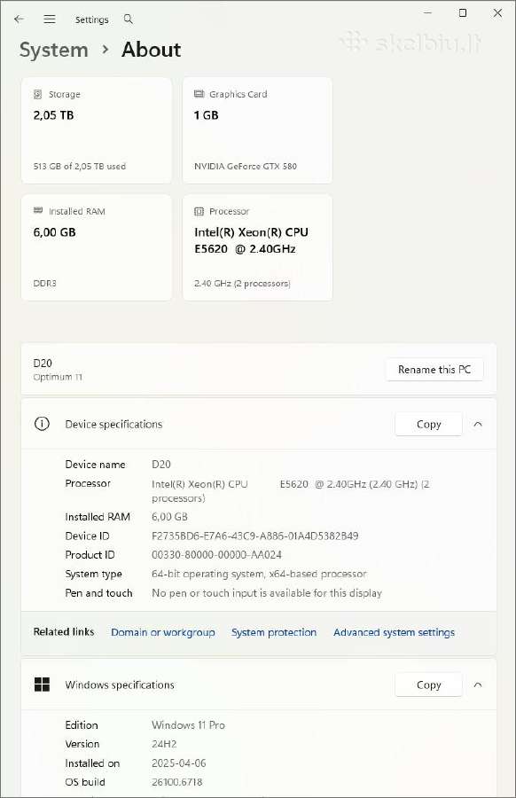 Lenovo Thinkstation D20 Workstation - nuotraukos Nr. 3