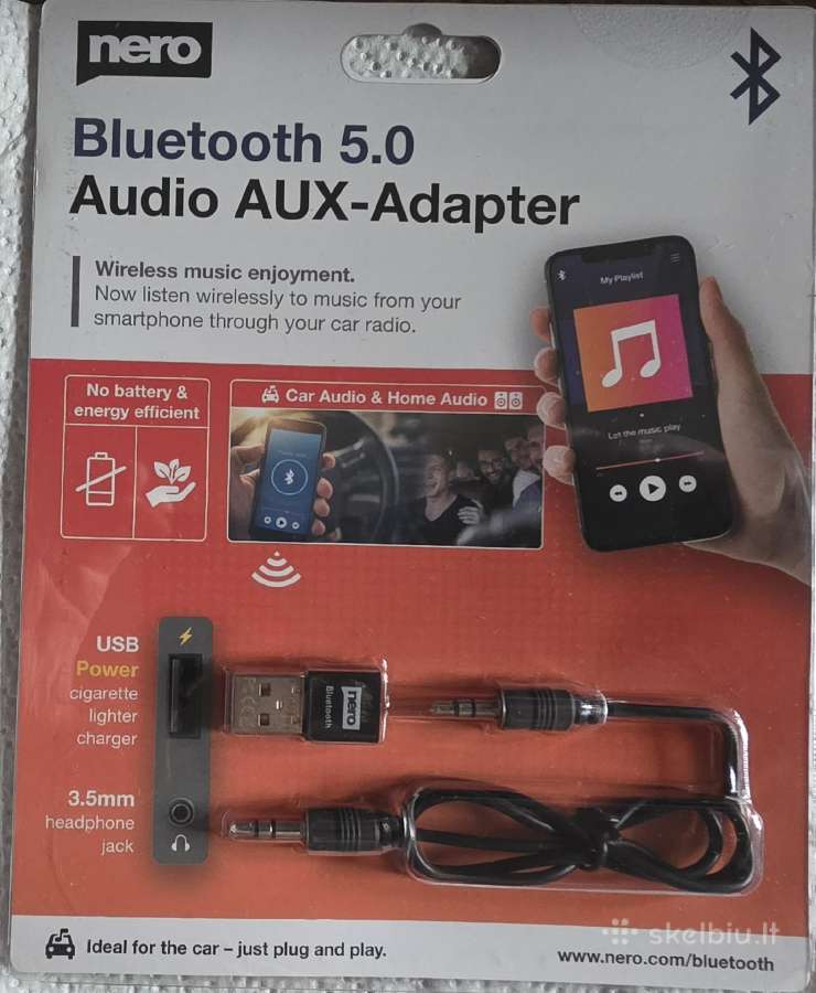 Nero Bluetooth 5.0 Audio Aux-adapter