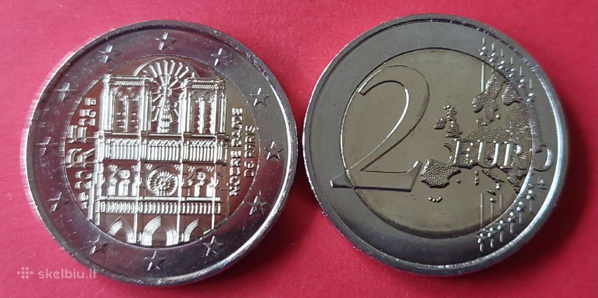 Prancūzija 2025m. 2 € Paryžiaus Dievo motinos kate